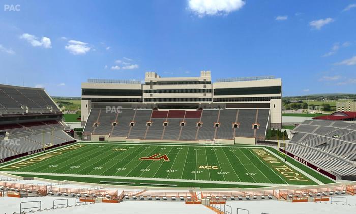 Lane Stadium - Section 129 Seat View