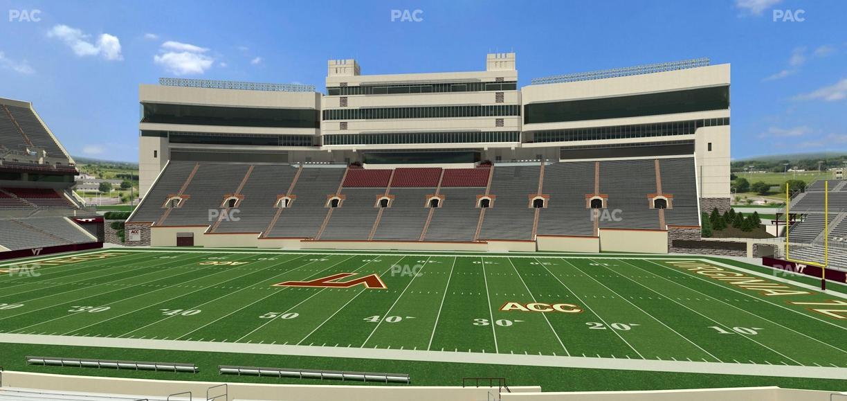 Lane Stadium - Section 129 Seat View