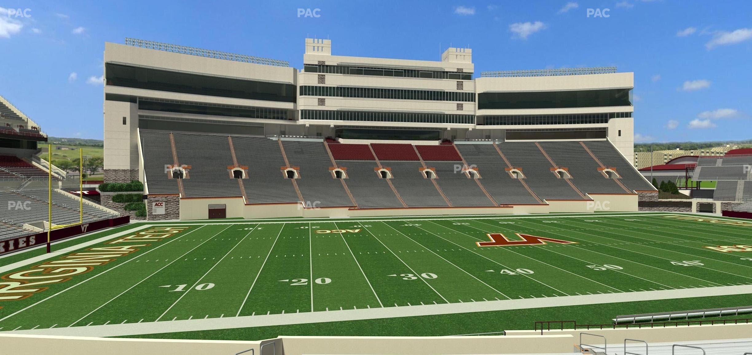 Lane Stadium - Section 133 Seat View
