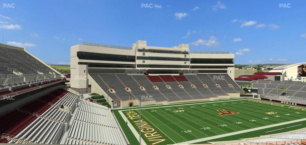 Lane Stadium - Section 136 Seat View