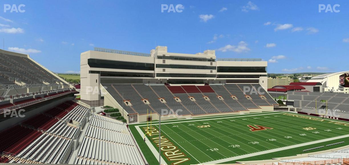 Lane Stadium - Section 136 Seat View