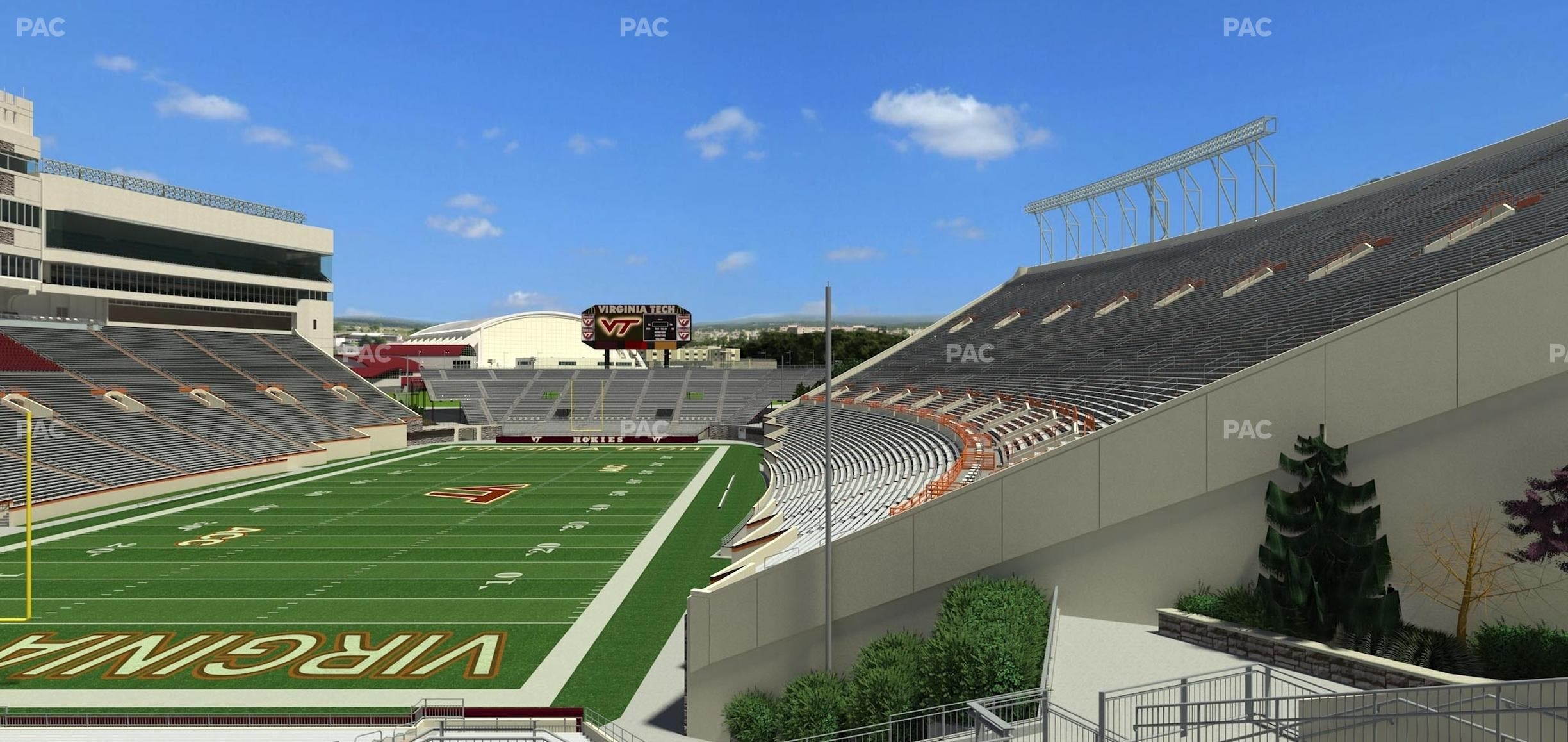 Lane Stadium - Section 201 Seat View