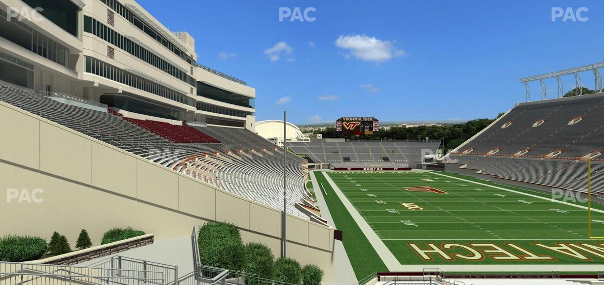 Lane Stadium - Section 206 Seat View