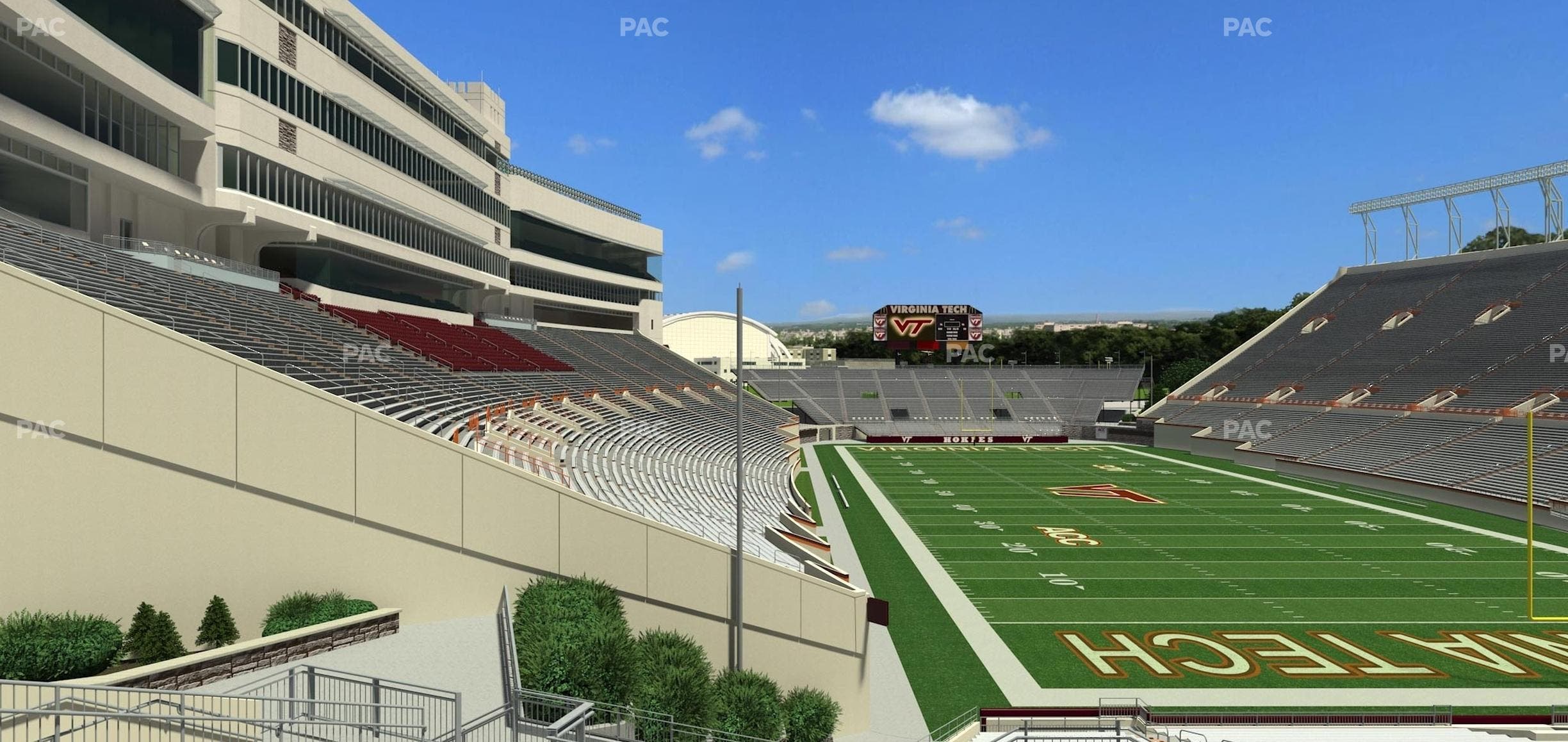Lane Stadium - Section 206 Seat View