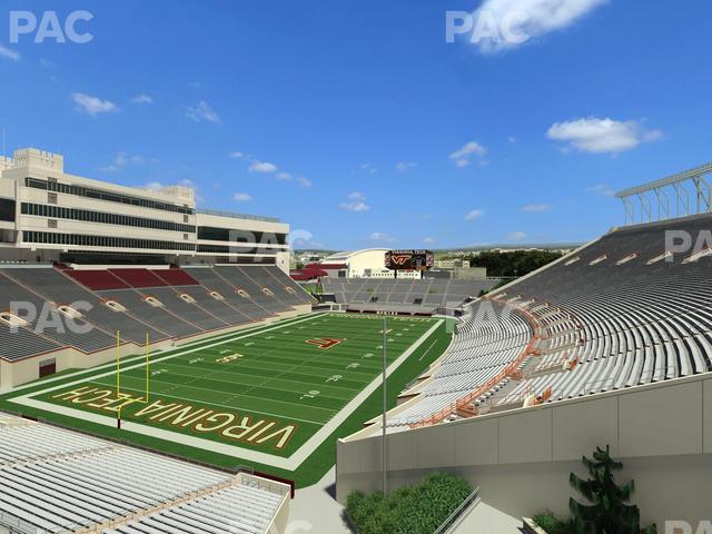 Lane Stadium - Section 401 Seat View Lane Stadium - Section 401 Seat View