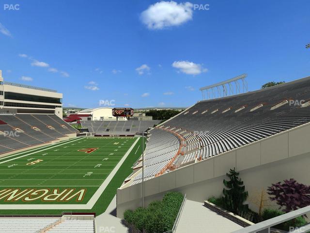Lane Stadium - Section 402 Seat View