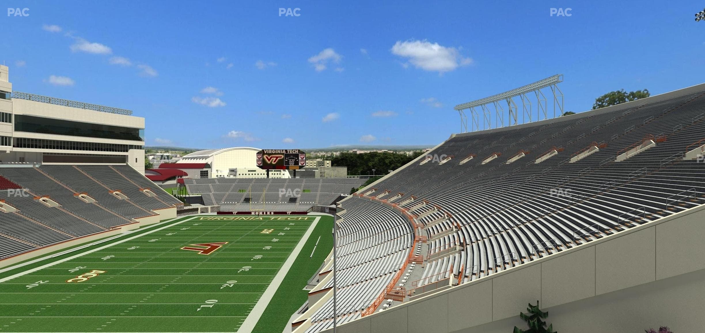 Lane Stadium - Section 402 Seat View