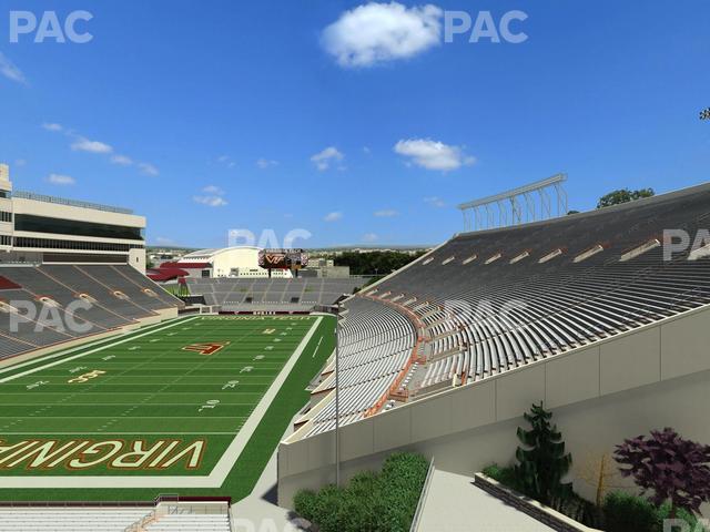 Lane Stadium - Section 402 Seat View Lane Stadium - Section 402 Seat View