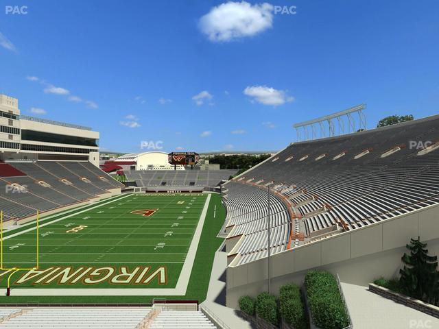 Lane Stadium - Section 403 Seat View