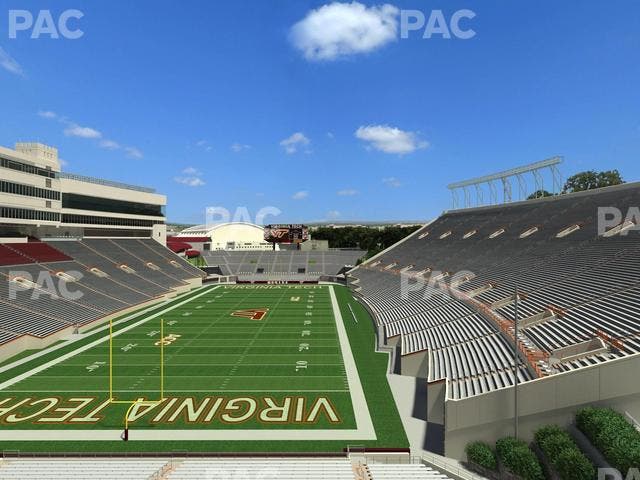Lane Stadium - Section 404 Seat View