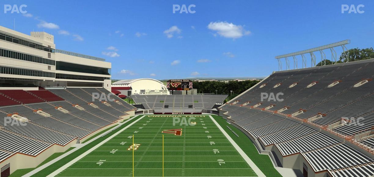 Lane Stadium - Section 405 Seat View