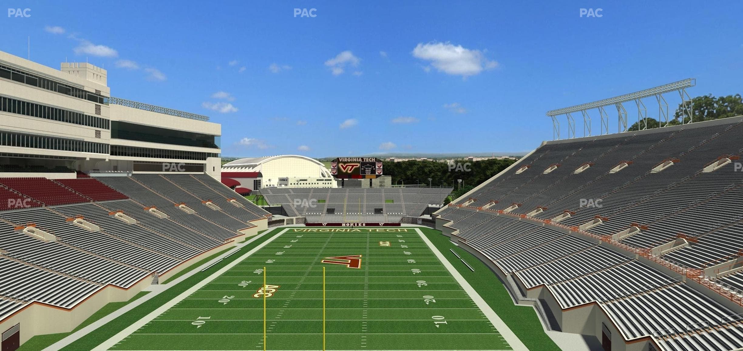 Lane Stadium - Section 405 Seat View