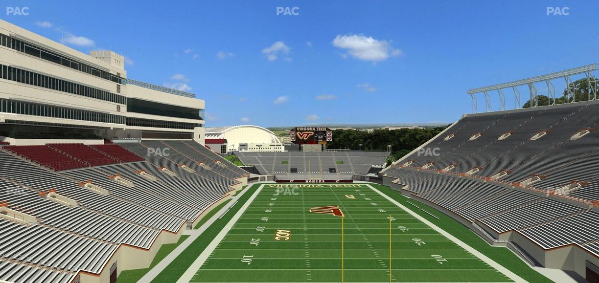 Lane Stadium - Section 406 Seat View