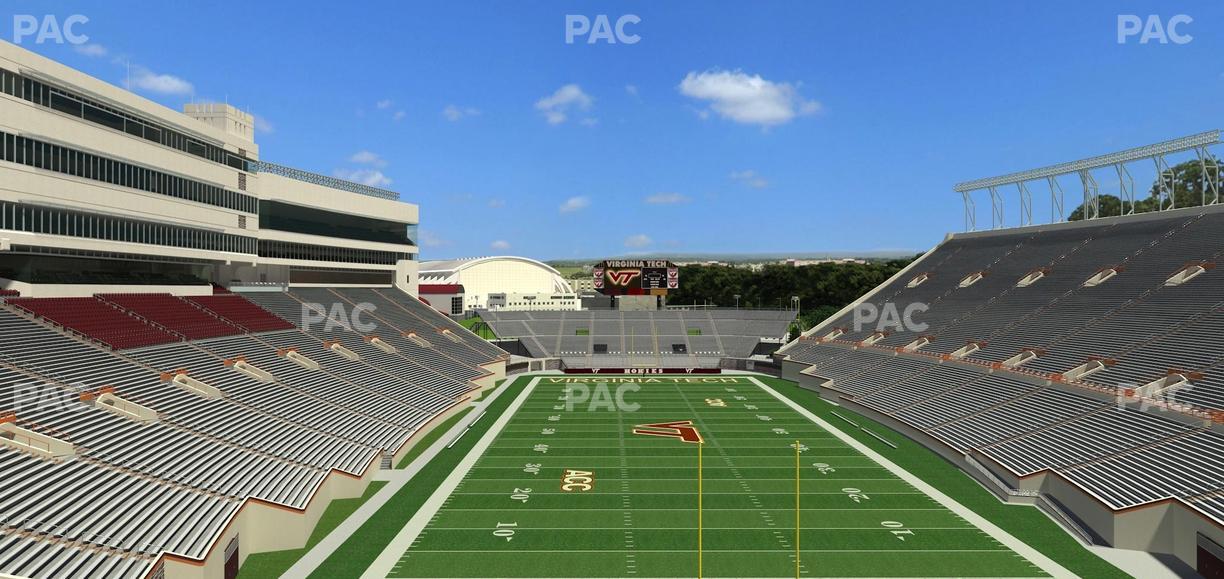 Lane Stadium - Section 406 Seat View
