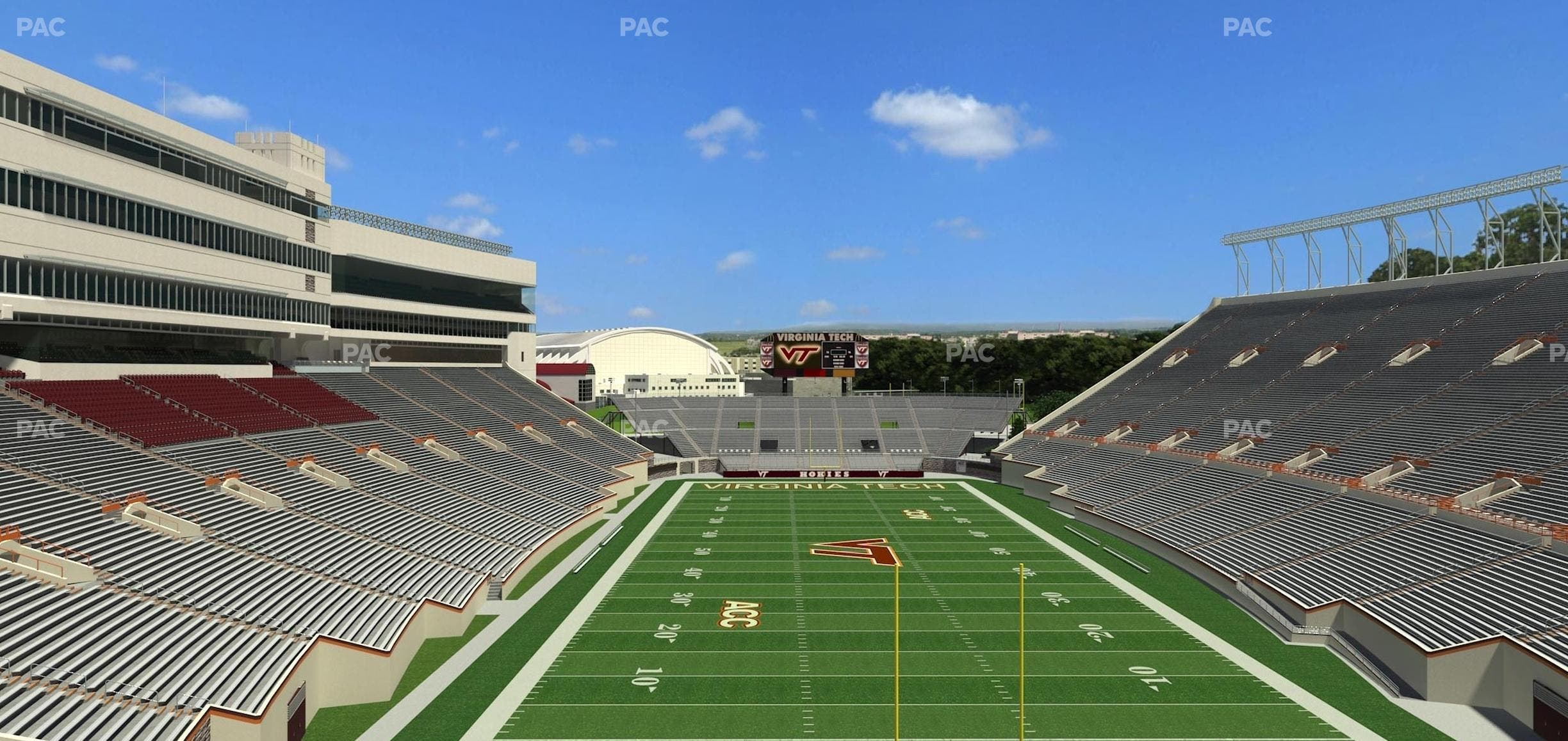 Lane Stadium - Section 406 Seat View
