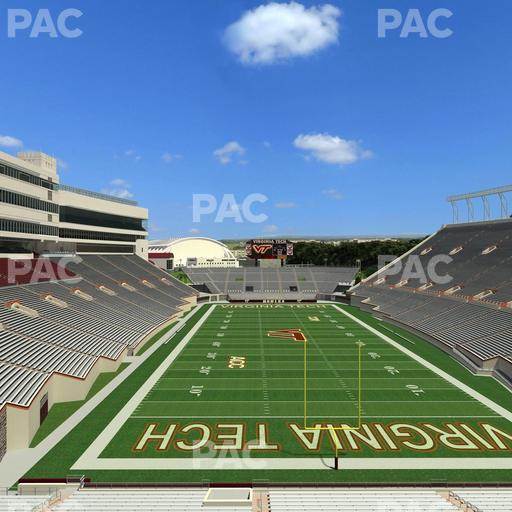 Lane Stadium - Section 406 Seat View