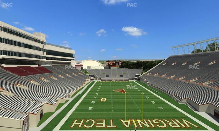 Lane Stadium - Section 406 Seat View