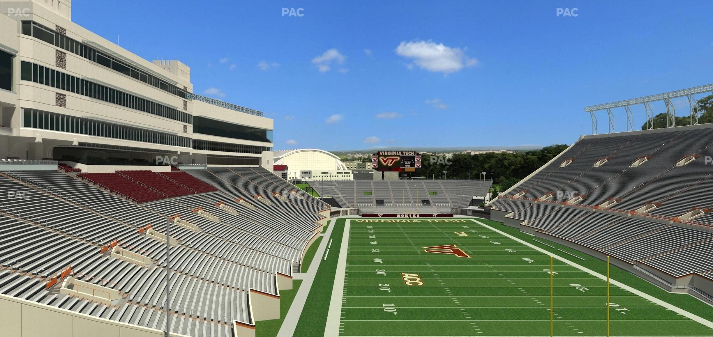 Lane Stadium - Section 407 Seat View