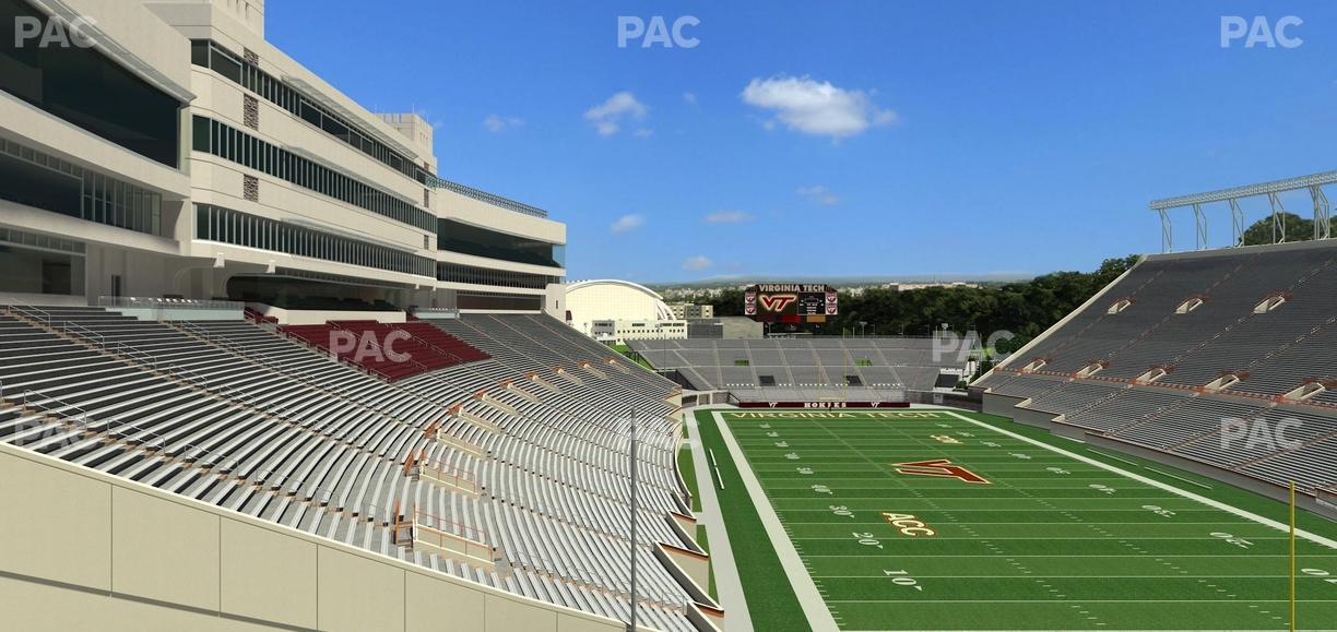 Lane Stadium - Section 408 Seat View