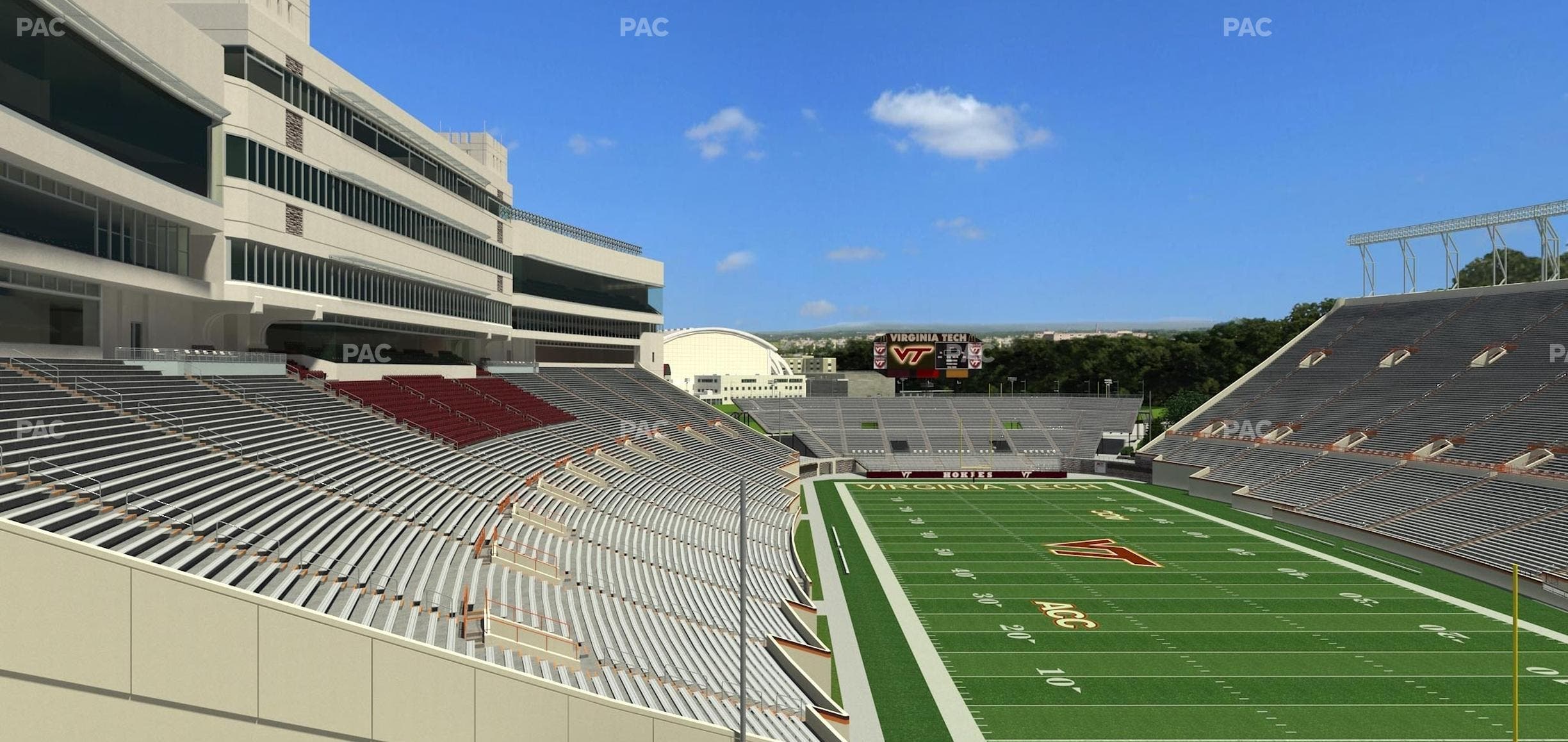 Lane Stadium - Section 408 Seat View