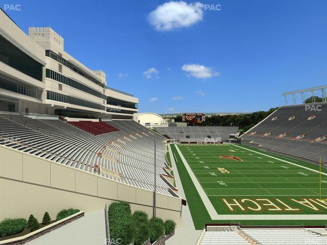 Lane Stadium - Section 408 Seat View