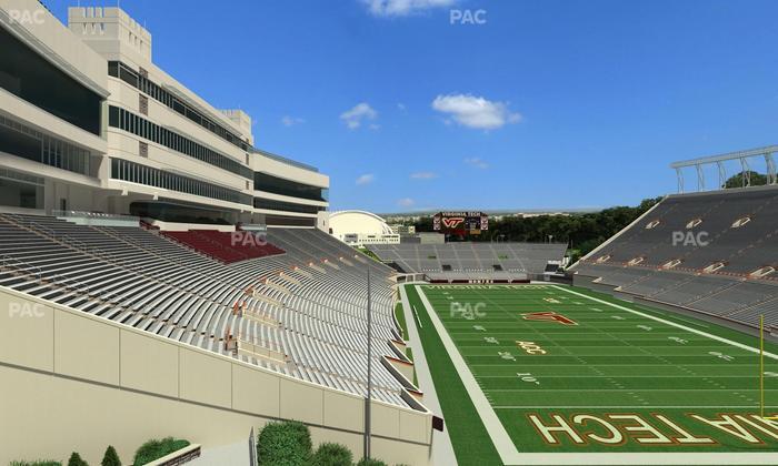 Lane Stadium - Section 408 Seat View