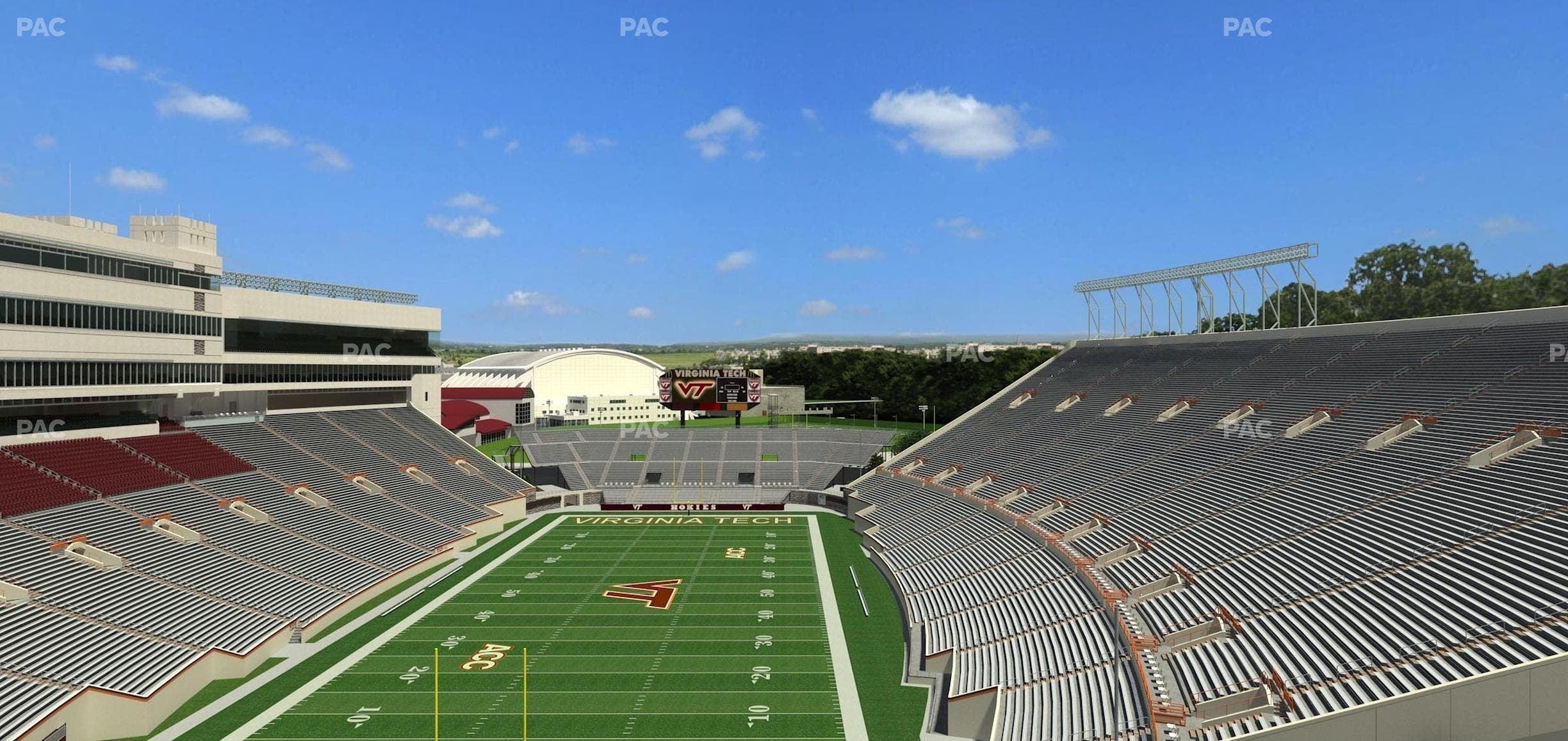 Lane Stadium - Section 504 Seat View