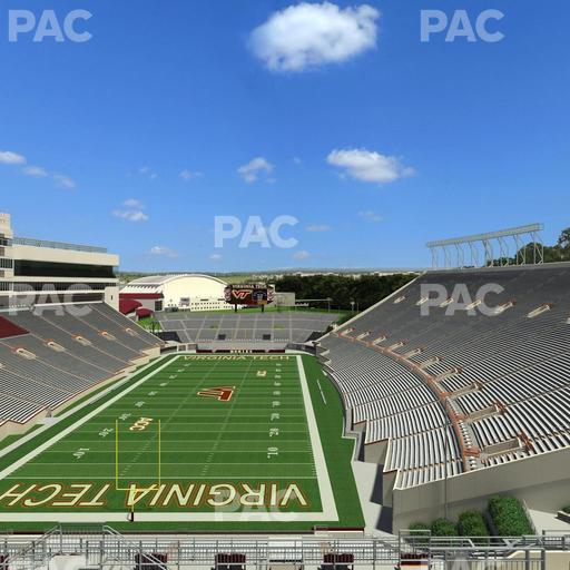 Lane Stadium - Section 504 Seat View