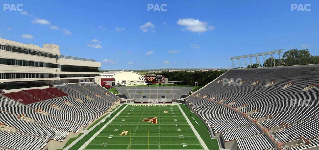 Lane Stadium - Section 505 Seat View