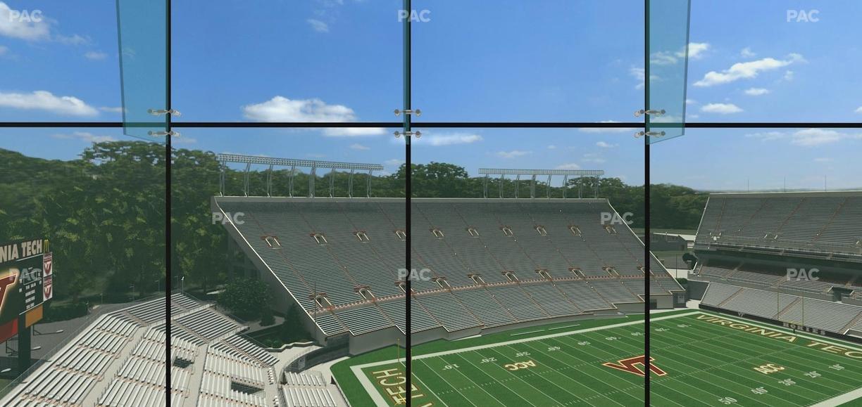Lane Stadium - Section North Club 1 Seat View