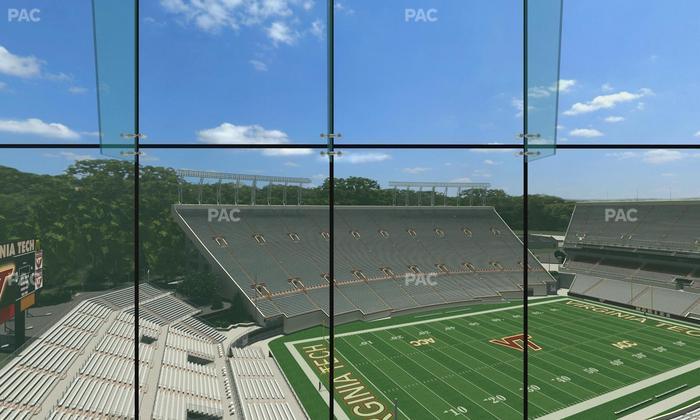 Lane Stadium - Section North Club 1 Seat View