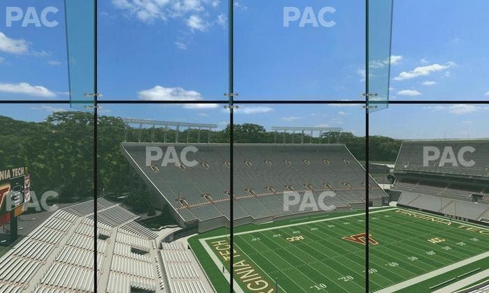 Lane Stadium - Section North Club 1 Seat View