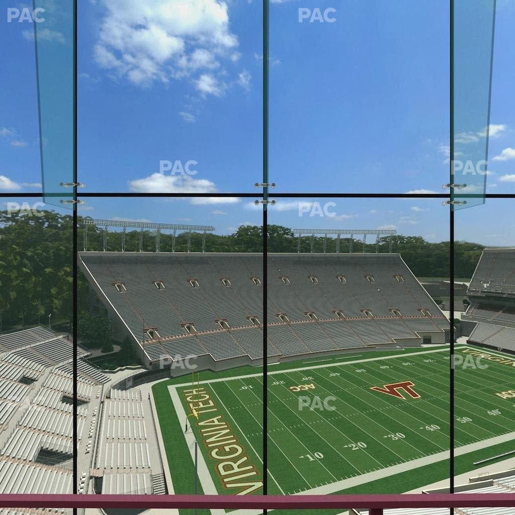 Lane Stadium - Section North Club 2 Seat View