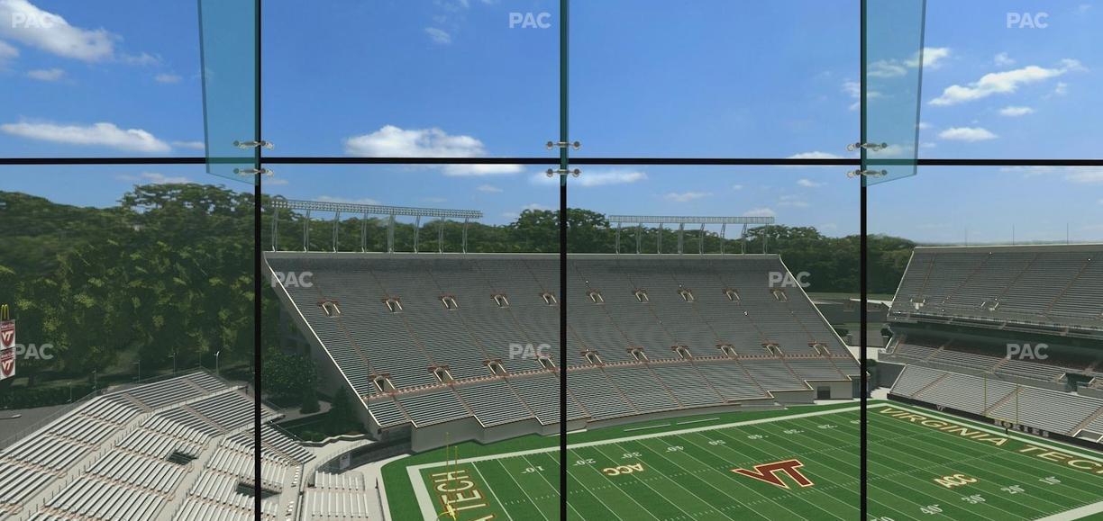 Lane Stadium - Section North Club 2 Seat View