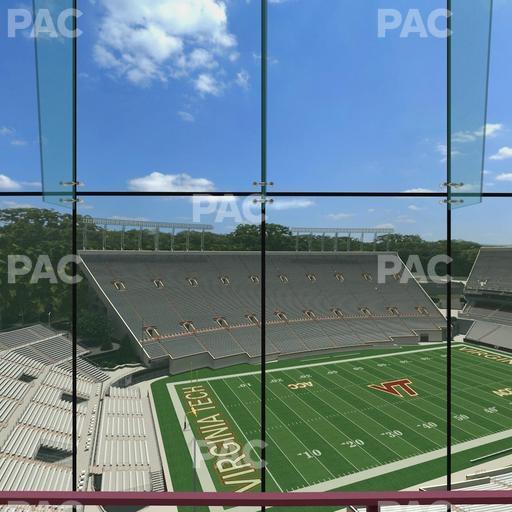 Lane Stadium - Section North Club 2 Seat View