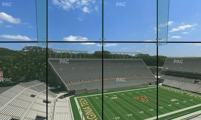 Lane Stadium - Section North Club 2 Seat View