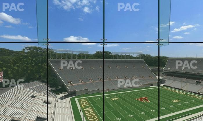 Lane Stadium - Section North Club 2 Seat View