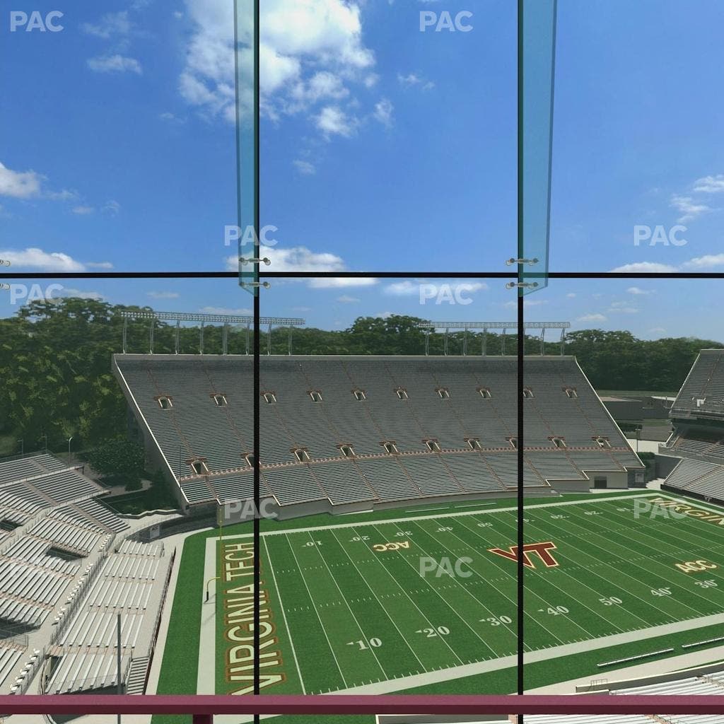 Lane Stadium - Section North Club 3 Seat View