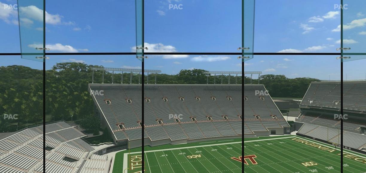 Lane Stadium - Section North Club 3 Seat View