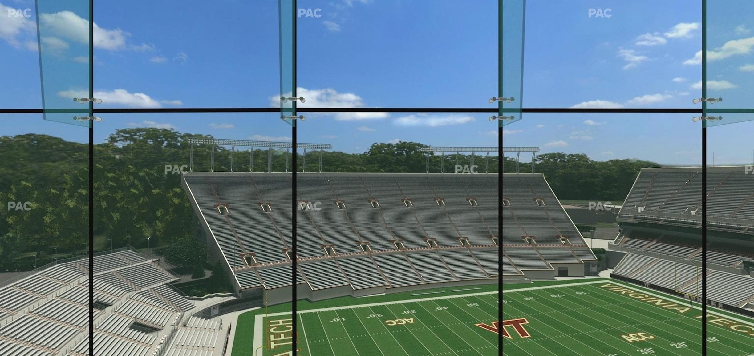 Lane Stadium - Section North Club 3 Seat View