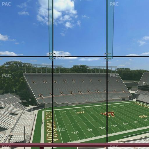 Lane Stadium - Section North Club 3 Seat View