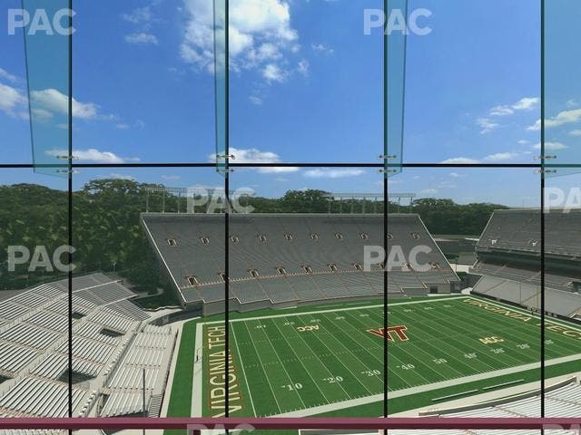 Lane Stadium - Section North Club 3 Seat View