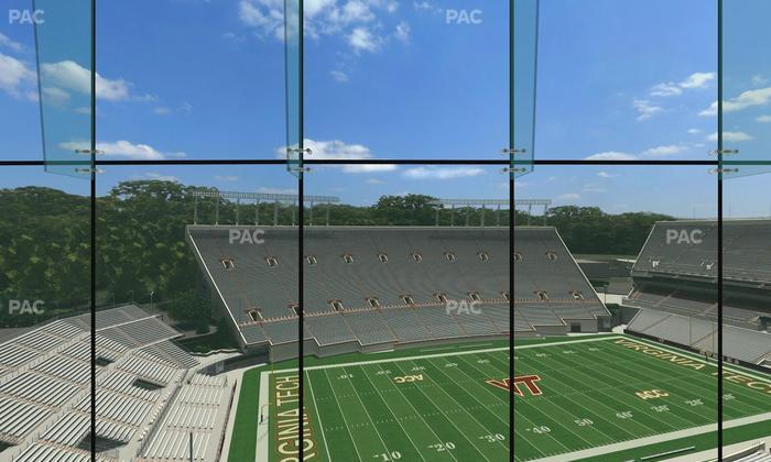 Lane Stadium - Section North Club 3 Seat View