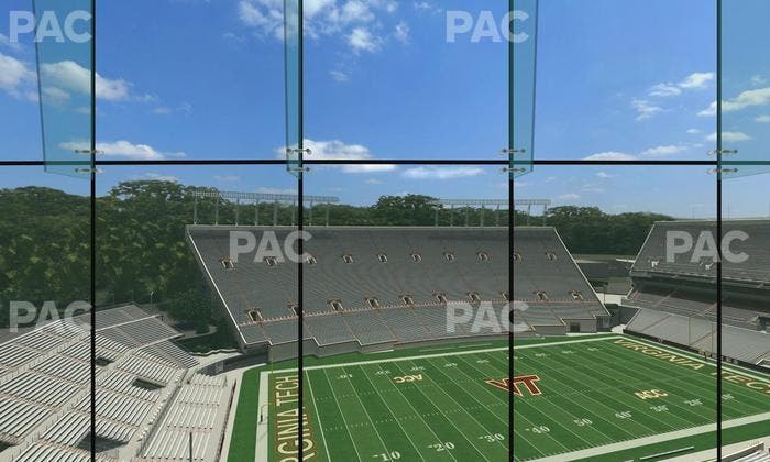 Lane Stadium - Section North Club 3 Seat View