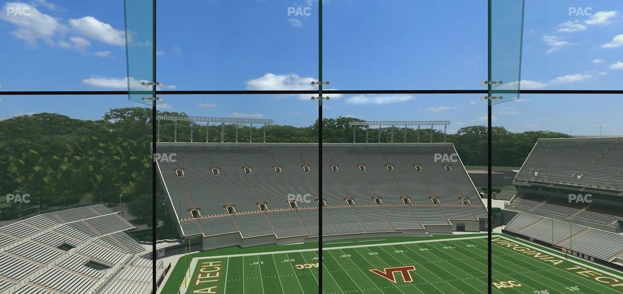 Lane Stadium - Section North Club 4 Seat View