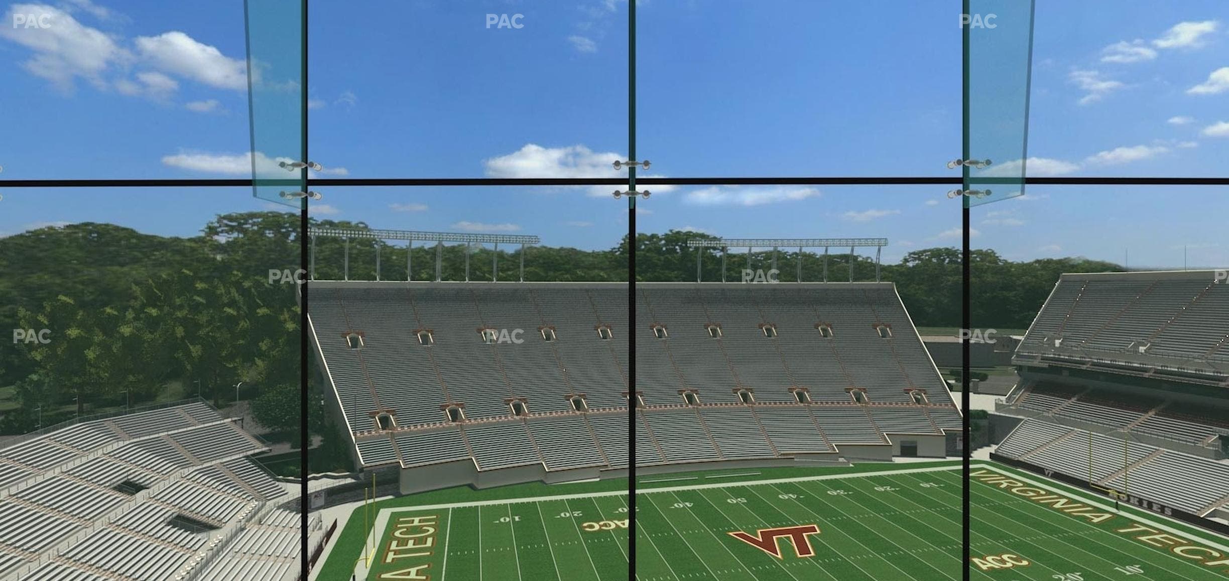 Lane Stadium - Section North Club 4 Seat View