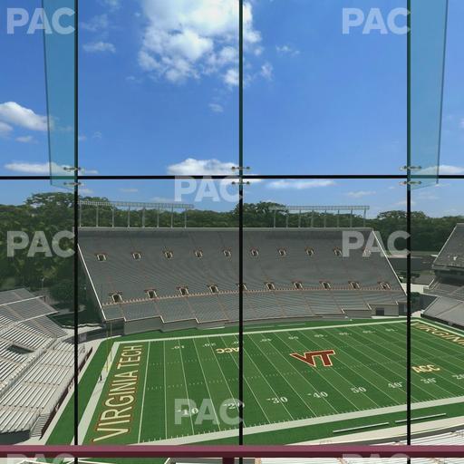 Lane Stadium - Section North Club 4 Seat View