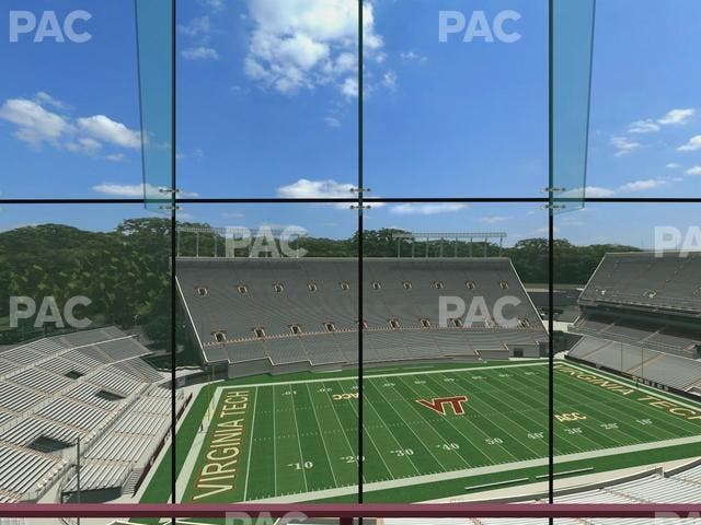 Lane Stadium - Section North Club 4 Seat View