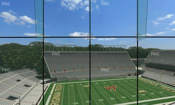 Lane Stadium - Section North Club 4 Seat View