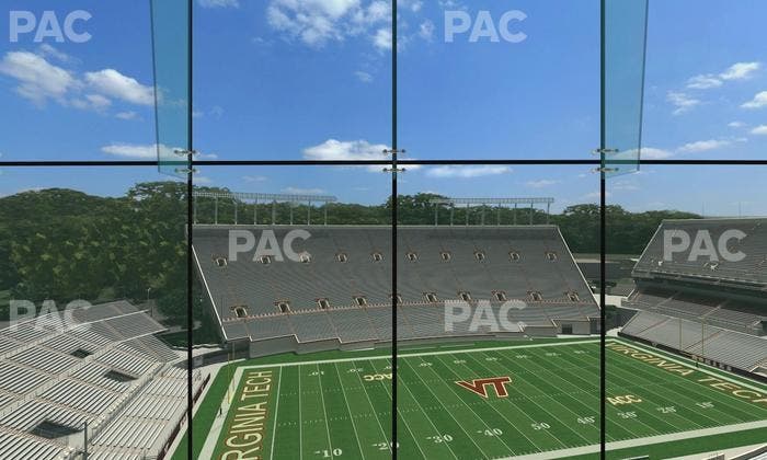 Lane Stadium - Section North Club 4 Seat View